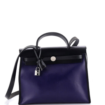 Hermes Herbag Zip Berline Vache Canvas and Leather 31