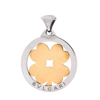 Bvlgari Tondo Clover Pendant Pendant & Charms Stainless Steel with 18K Yellow Gold