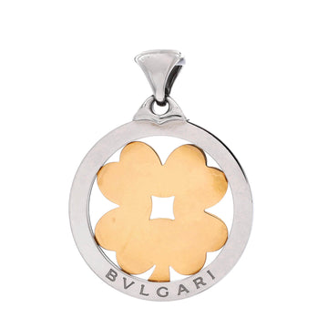 Bvlgari Tondo Clover Pendant Pendant & Charms Stainless Steel with 18K Yellow Gold