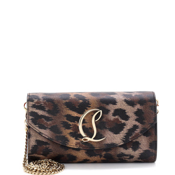 Christian Louboutin Loubi54 Chain Clutch Leather