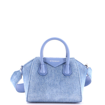Givenchy Antigona Bag Distressed Denim Mini