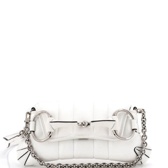 Gucci Horsebit Chain Shoulder Bag Vertical Quilted Leather Small