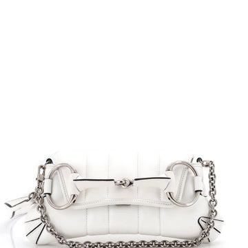 Gucci Horsebit Chain Shoulder Bag Vertical Quilted Leather Small