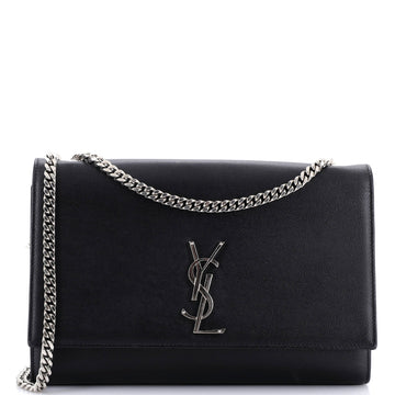 Saint Laurent Classic Monogram Crossbody Bag Grainy Leather Large