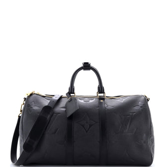 Louis Vuitton Keepall Bandouliere Bag Monogram Empreinte Giant 45