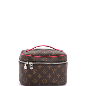 Louis Vuitton Nice Vanity Case Macassar Monogram Canvas Mini