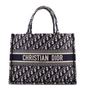 Christian Dior Book Tote Oblique Canvas Medium