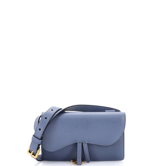 Christian Dior Saddle Rectangular Belt Bag Leather