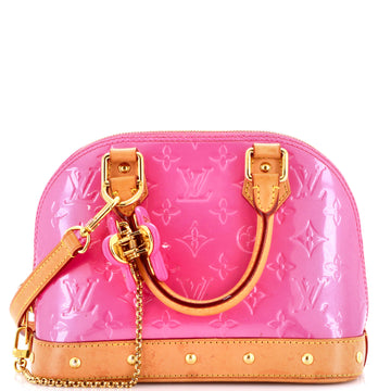 Louis Vuitton Alma Charm Chain Handbag Monogram Vernis BB