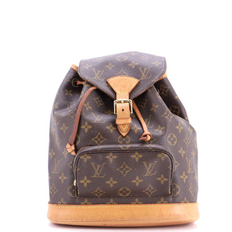 Louis Vuitton Vintage Montsouris Backpack Monogram Canvas MM