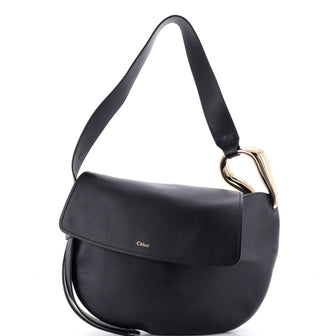 Chloe Kiss Flap Hobo Leather Medium