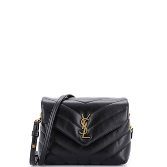 Saint Laurent Loulou Shoulder Bag Matelasse Chevron Leather Toy