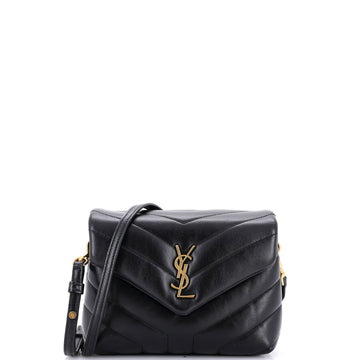 Saint Laurent Loulou Shoulder Bag Matelasse Chevron Leather Toy