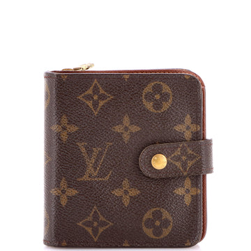 Louis Vuitton Compact Zippe Wallet Monogram Canvas