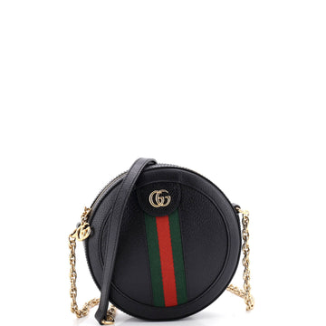 Gucci Ophidia Round Shoulder Bag Leather Mini