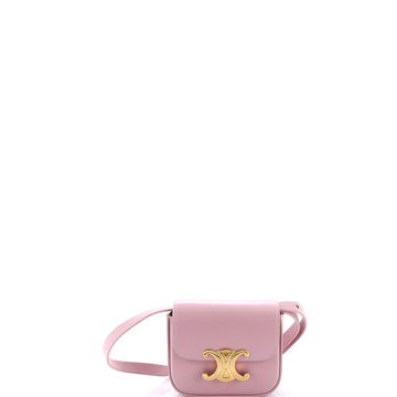 Celine Triomphe Shoulder Bag Smooth Calfskin Mini