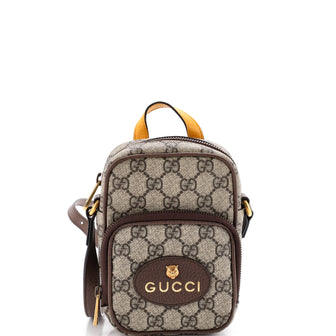 Gucci Neo Vintage Top Handle Crossbody Bag GG Coated Canvas Mini