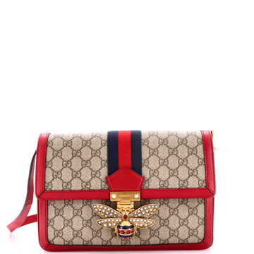 Gucci Queen Margaret Shoulder Bag GG Coated Canvas Medium