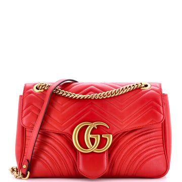 Gucci GG Marmont Flap Bag Matelasse Leather Medium