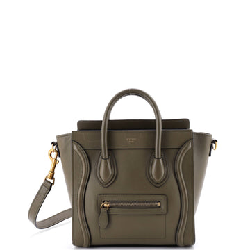 Celine Luggage Bag Smooth Leather Nano