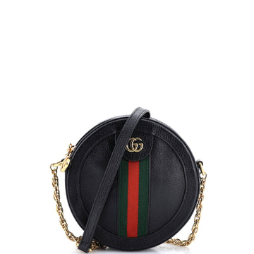 Gucci Ophidia Round Shoulder Bag Leather Mini