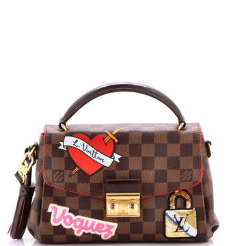 Louis Vuitton Croisette Handbag Limited Edition Patches Damier