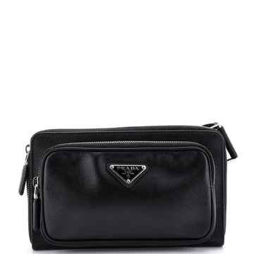 Prada Zip Around Front Pocket Belt Bag Saffiano Leather