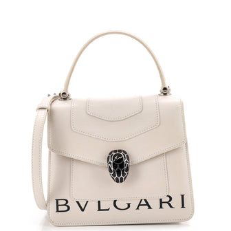 Bvlgari Fragment Serpenti Forever Top Handle Bag Leather Small