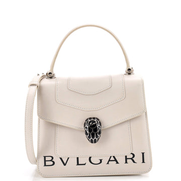 Bvlgari Fragment Serpenti Forever Top Handle Bag Leather Small