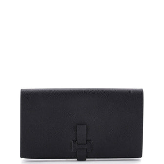 Hermes New H Passant Wallet Leather Long