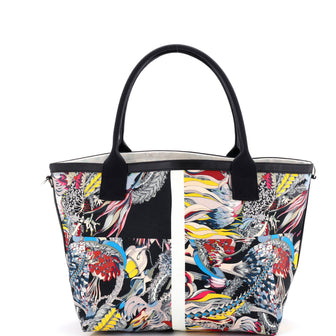 Hermes Petit H So Tote Printed Canvas