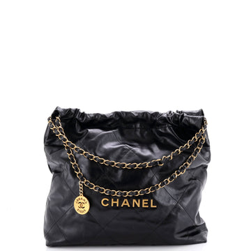 Chanel 22 Chain Hobo Quilted Calfskin Medium