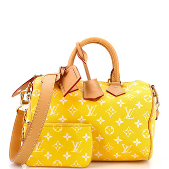Louis Vuitton Speedy P9 Bandouliere Bag Monogram Leather 25