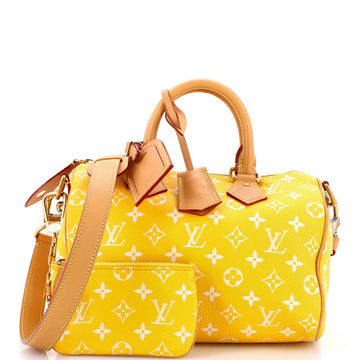 Louis Vuitton Speedy P9 Bandouliere Bag Monogram Leather 25
