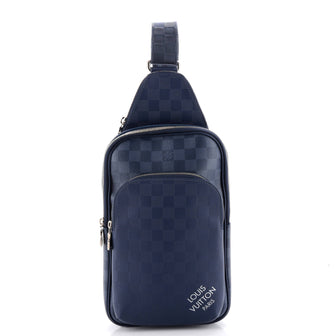 Louis Vuitton Avenue Sling Bag NM Damier Graphite and Damier Infini Leather