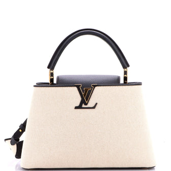Louis Vuitton Capucines Bag Canvas with Taurillon Leather PM