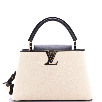 Louis Vuitton Capucines Bag Canvas with Taurillon Leather PM