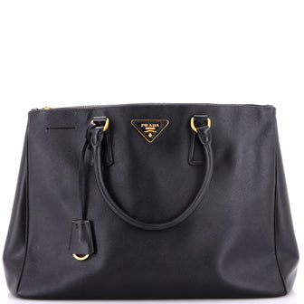 Prada Double Zip Lux Tote Saffiano Leather Large