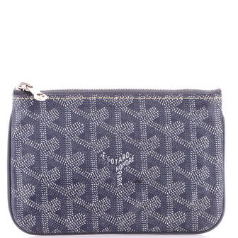 Goyard Senat Zip Pouch Coated Canvas Mini