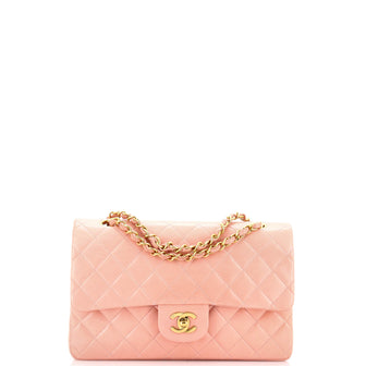 Chanel Vintage Classic Double Flap Bag Quilted Lambskin Medium
