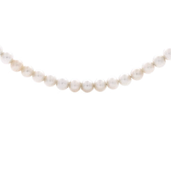 Tiffany & Co. Return to Tiffany Wrap Toggle Necklace Sterling Silver with Diamond and Cultured Pearls