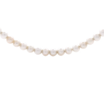 Tiffany & Co. Return to Tiffany Wrap Toggle Necklace Sterling Silver with Diamond and Cultured Pearls