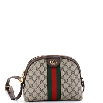 Gucci Ophidia Dome Shoulder Bag GG Coated Canvas Small