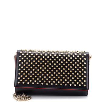 Christian Louboutin Paloma Clutch Spiked Leather
