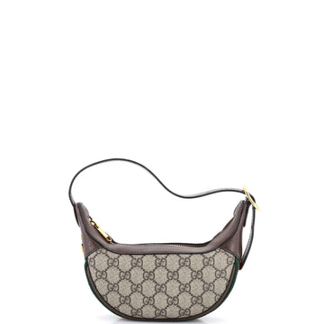 Gucci Ophidia Half Moon Bag GG Coated Canvas Mini