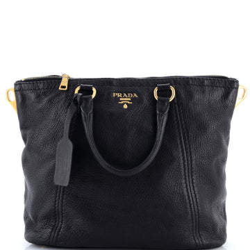 Prada Convertible Shopper Tote Vitello Daino Large