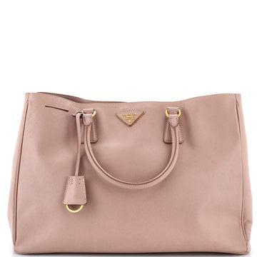 Prada Double Zip Lux Tote Saffiano Leather Large