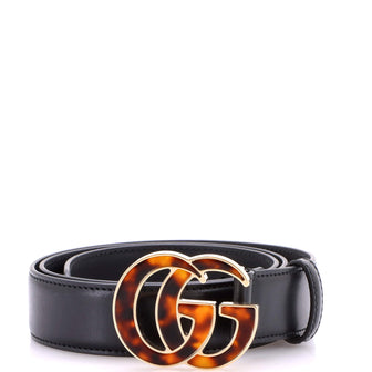 Gucci GG Marmont Belt Leather with Plexiglass