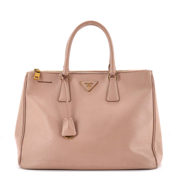 Prada Double Zip Lux Tote Saffiano Leather Large
