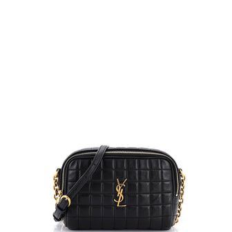 Saint Laurent Cassandre Chain Camera Bag Quilted Leather Mini